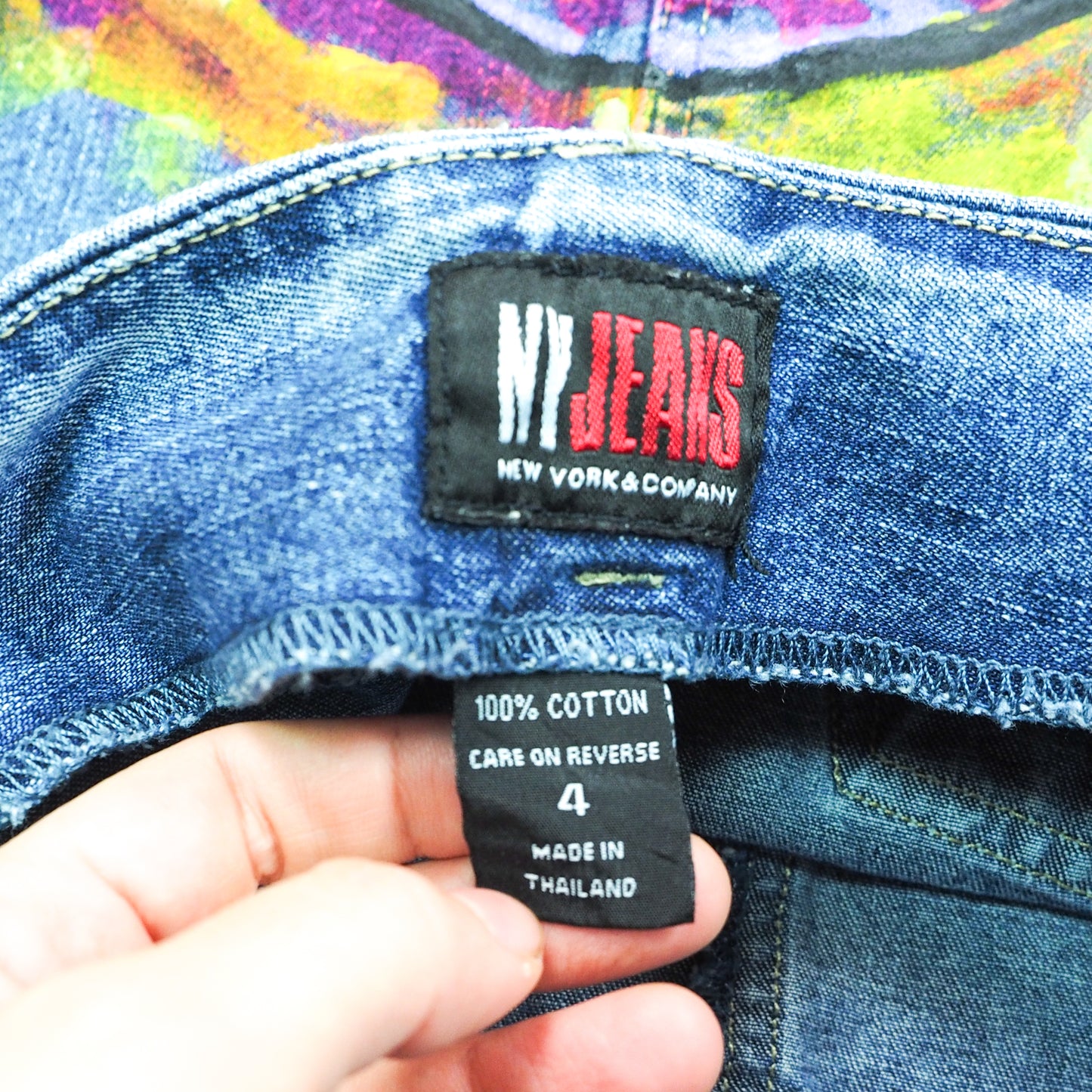 Upcycled Vintage Denim Pencil Skirt - Women's 4