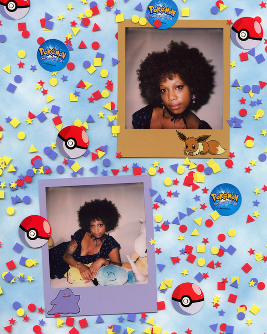 Lena on Pokemon Polaroid Film