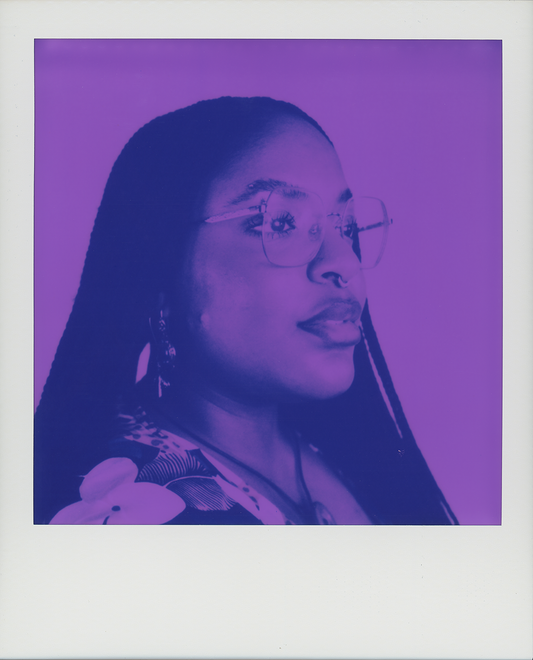 Polaroid Reclaimed Purple Portraits