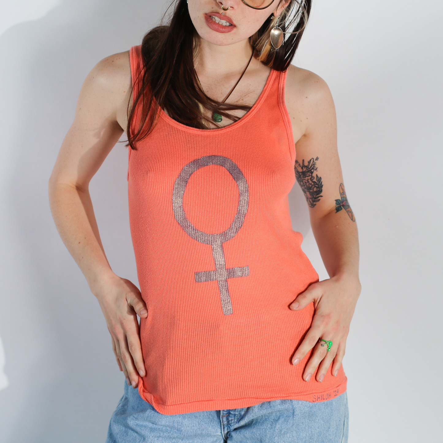 Hand Painted Venus Tank Top - Women's Large