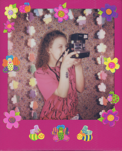 Block Printed Butterfly Vintage T-shirt - Women's Small