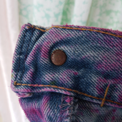 Patchwork Vintage 70s Flare Bell Bottom Jeans - Men's 28"