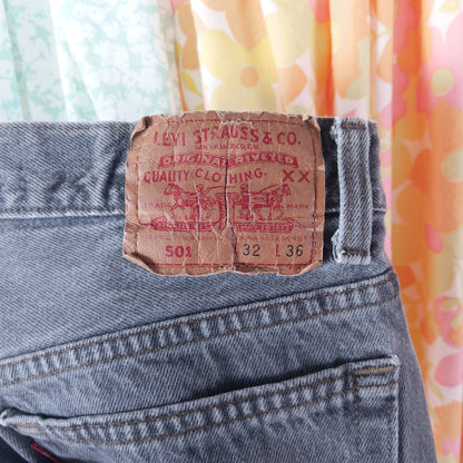 Patchwork Vintage Levi's 501 Straight Leg Jeans - Men's 31"