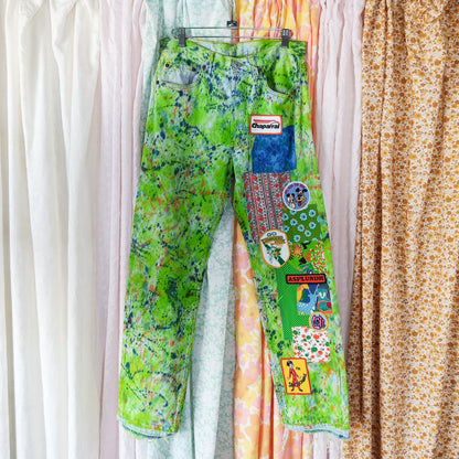 Patchwork Vintage Levi's 501 Straight Leg Jeans - Men's 31"