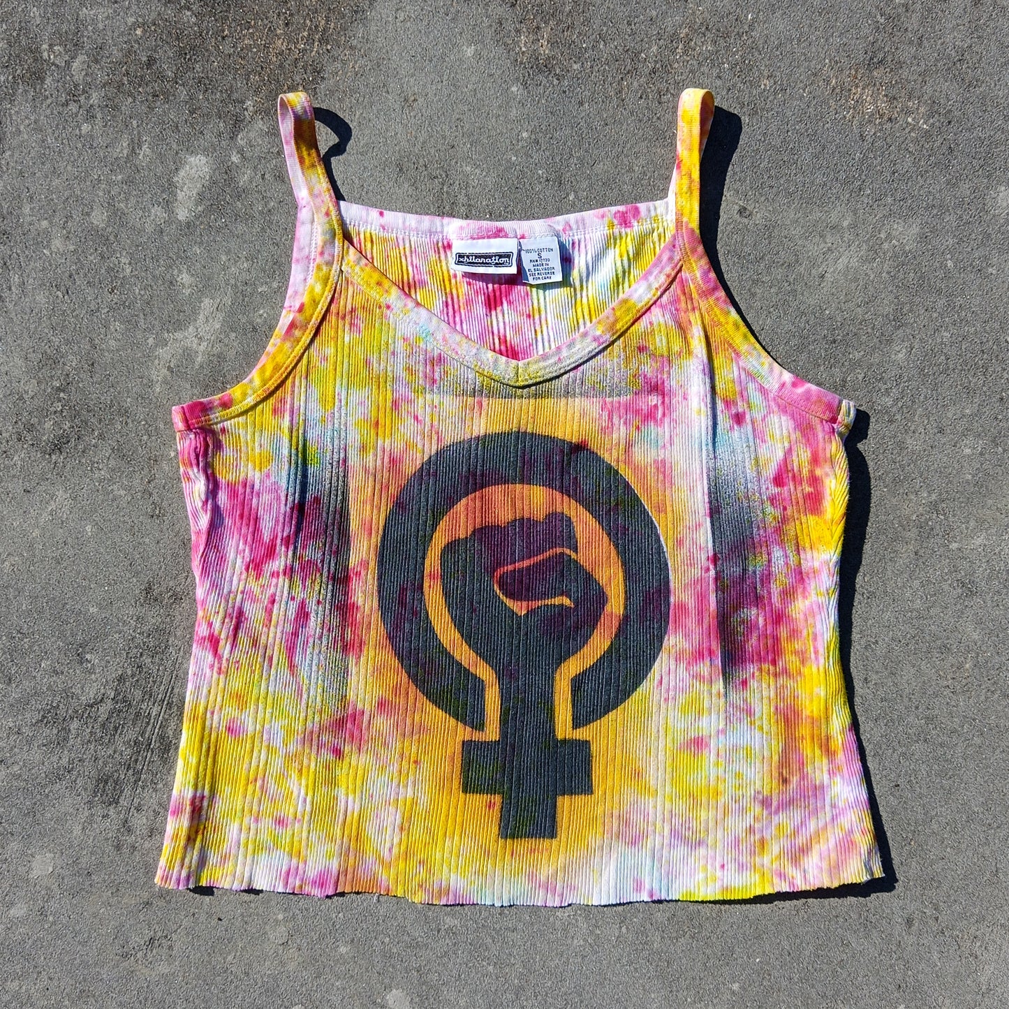 Upcycled Vintage Feminist Tank Top - Women's Small