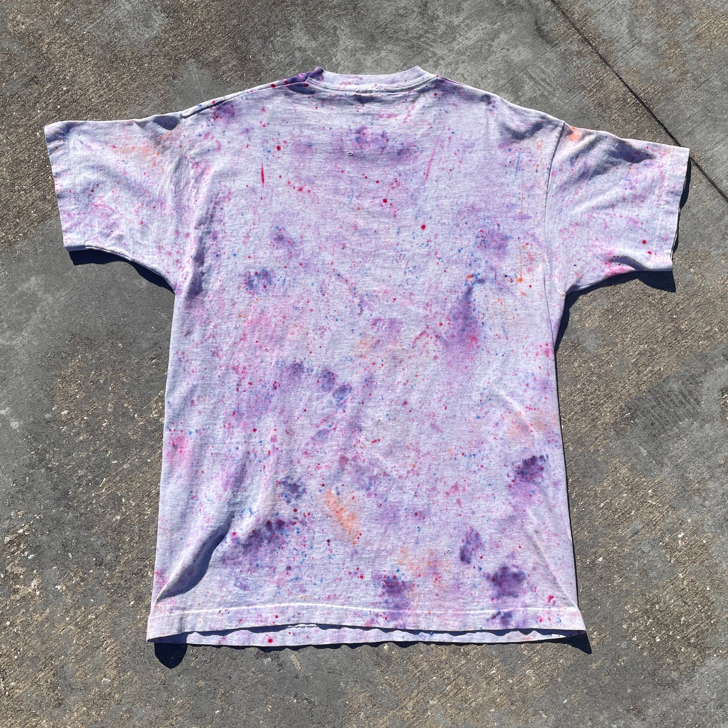 Upcycled Vintage Psychedelic Purple T-Shirt - Men's Extra Large