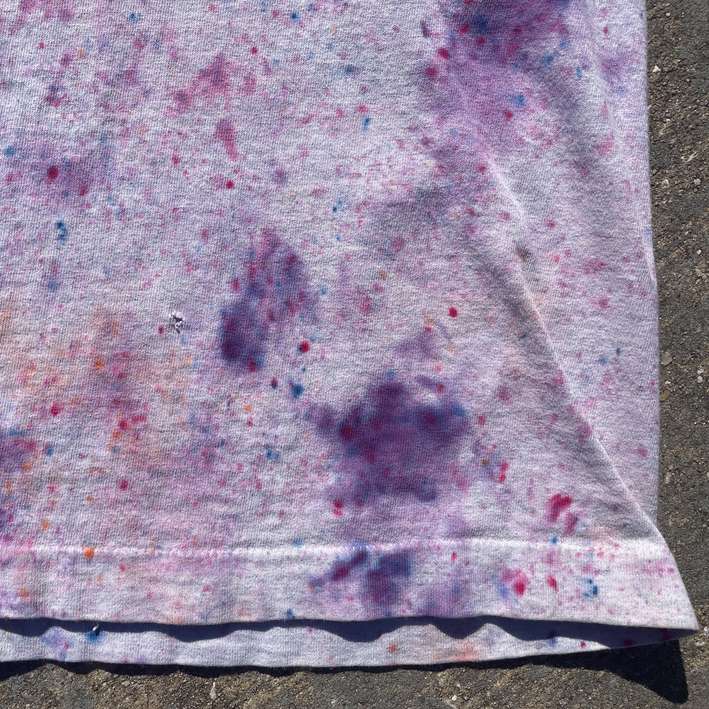 Upcycled Vintage Psychedelic Purple T-Shirt - Men's Extra Large