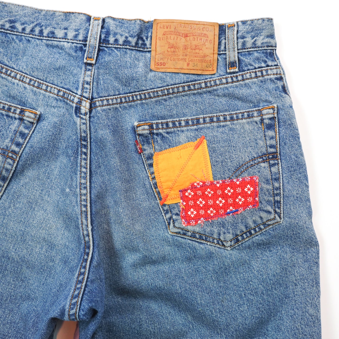 Patchwork Vintage Levi's 550 Relaxed Fit Shorts - Men's 34"