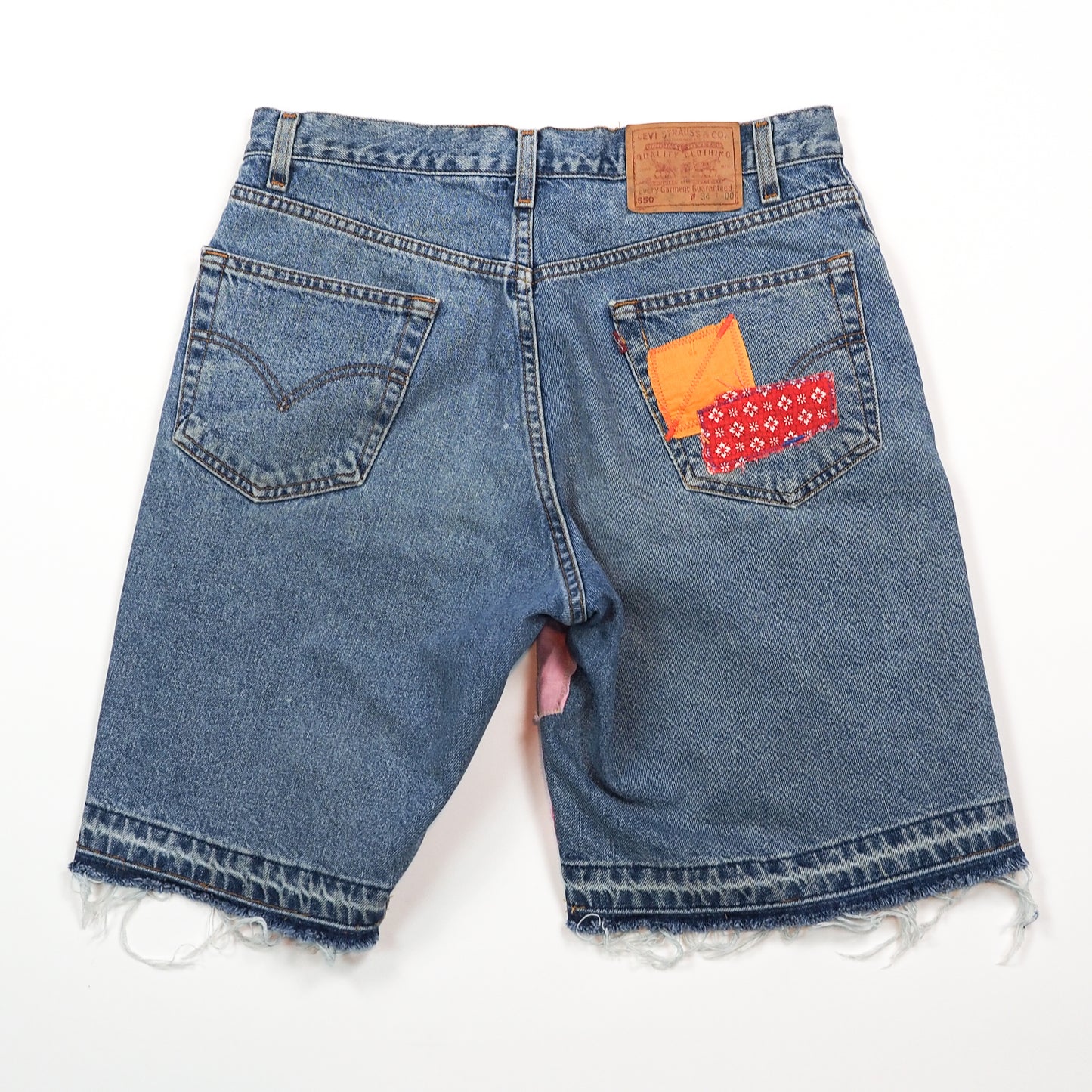 Patchwork Vintage Levi's 550 Relaxed Fit Shorts - Men's 34"