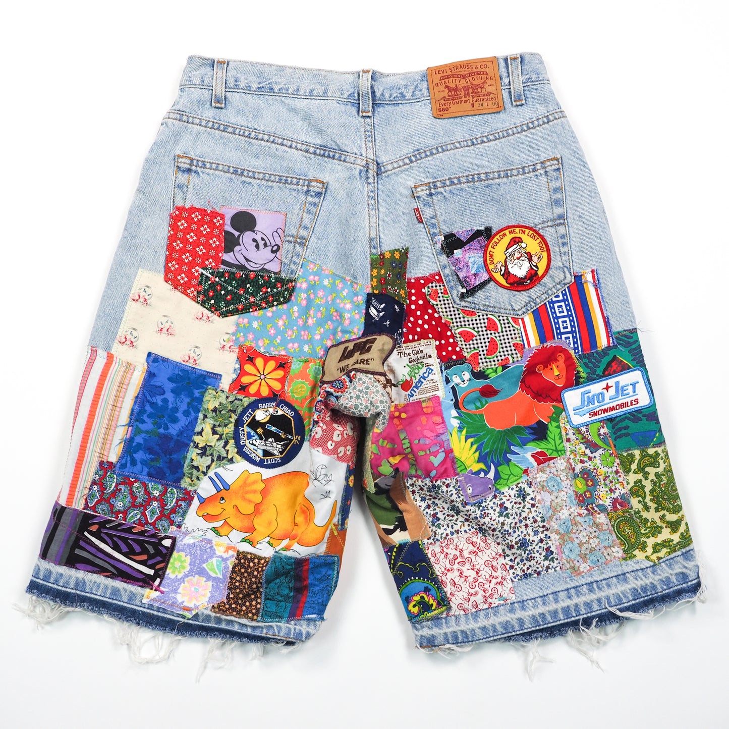 Patchwork Vintage Levi's 560 Loose Fit Shorts - Men's 34"