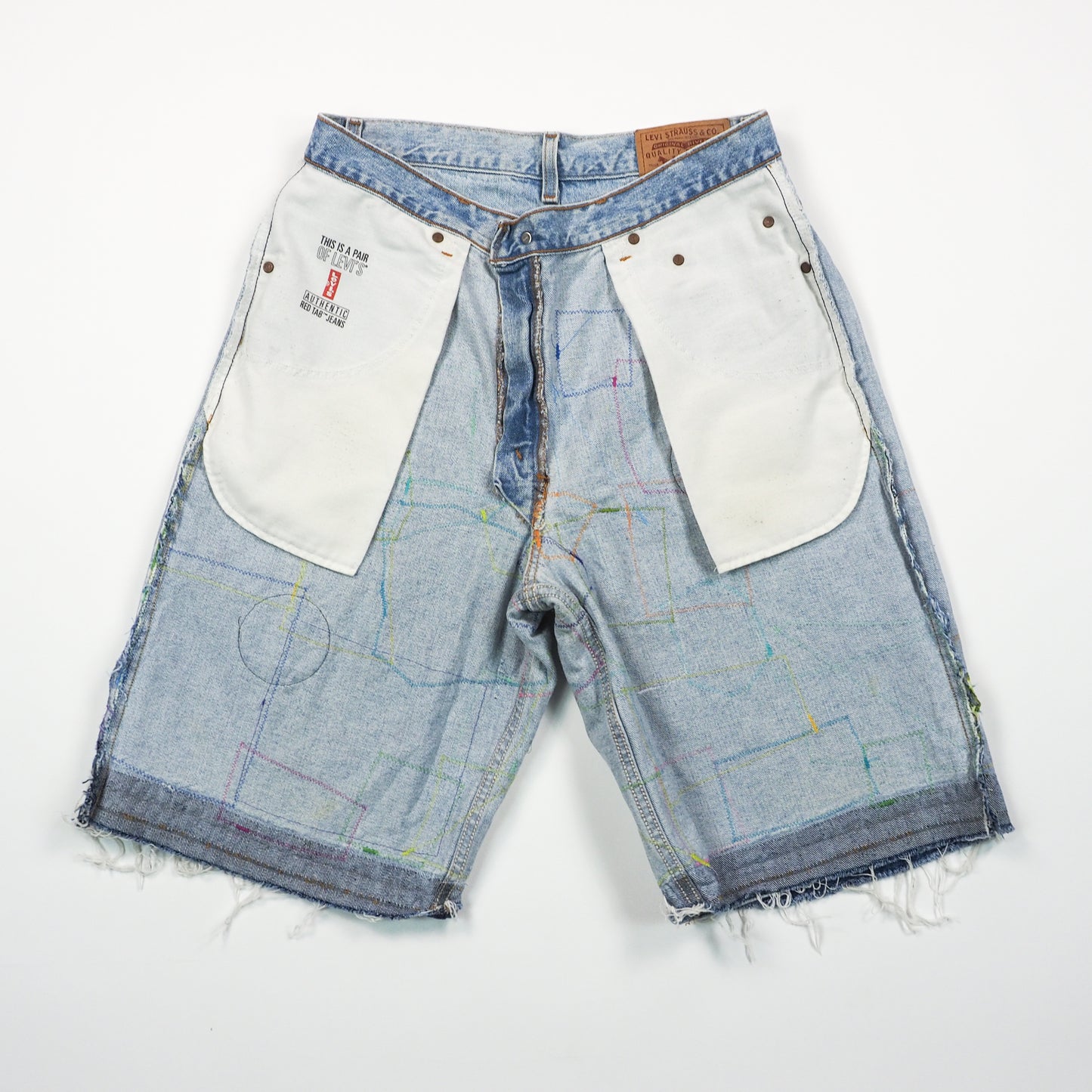 Patchwork Vintage Levi's 560 Loose Fit Shorts - Men's 34"