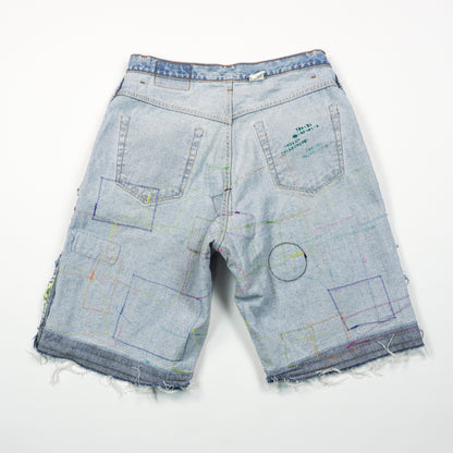Patchwork Vintage Levi's 560 Loose Fit Shorts - Men's 34"