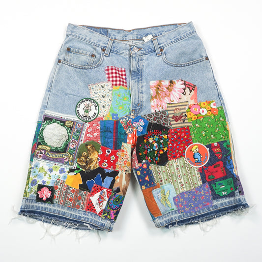 Patchwork Vintage Levi's 560 Loose Fit Shorts - Men's 34"