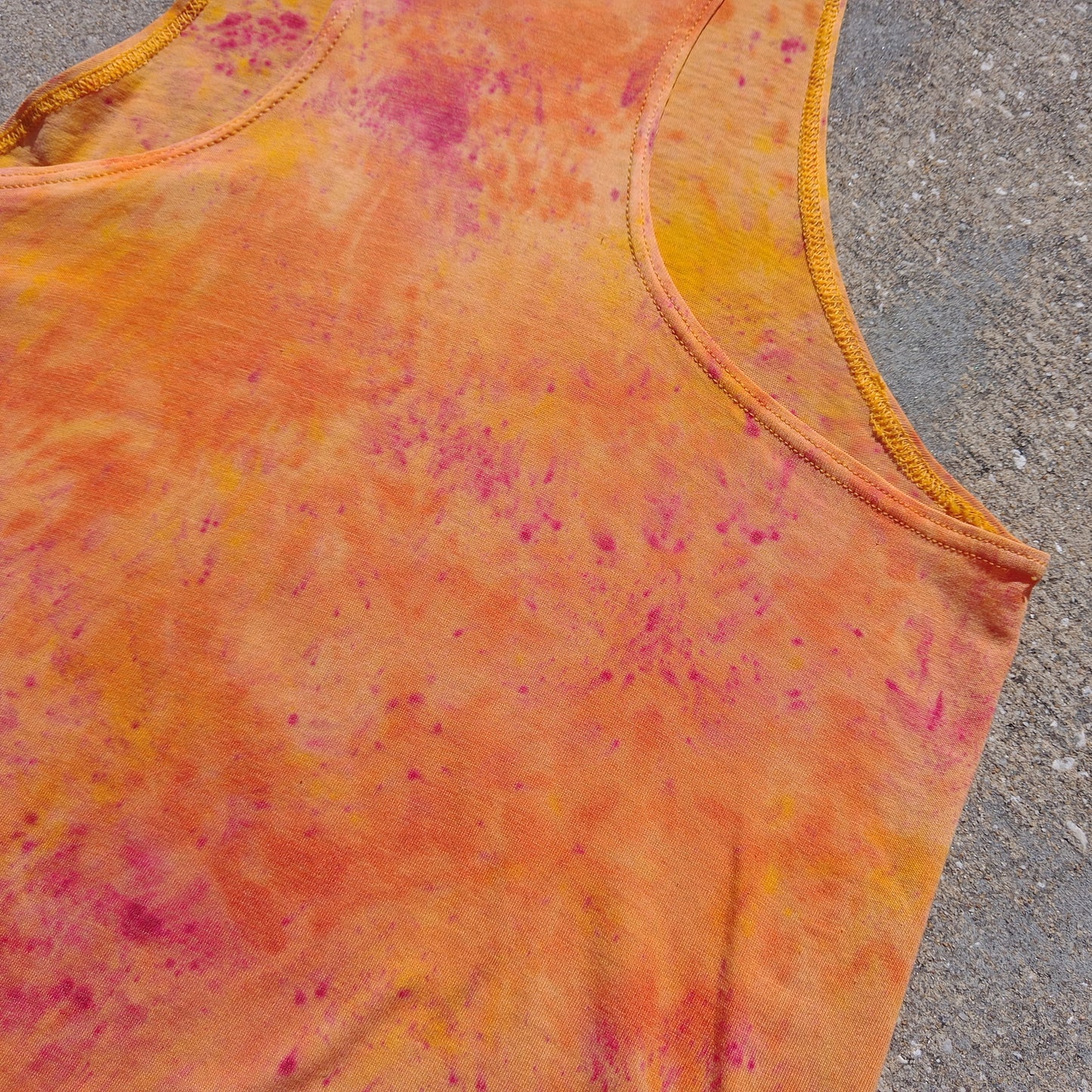 Upcycled Vintage Hand Dyed Nike Tank Top - Men's Medium