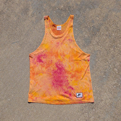 Upcycled Vintage Hand Dyed Nike Tank Top - Men's Medium