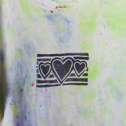 Upcycled Vintage Block Printed T-shirt - Men's Medium