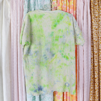 Upcycled Vintage Block Printed T-shirt - Men's Medium