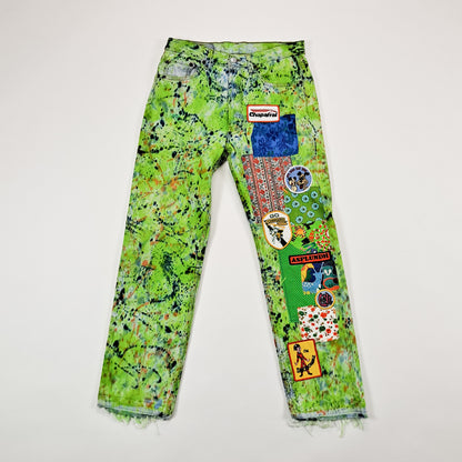 Patchwork Vintage Levi's 501 Straight Leg Jeans - Men's 31"