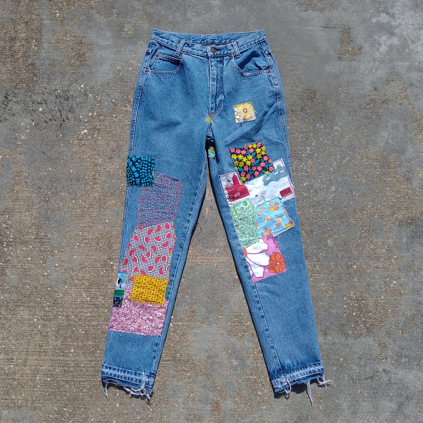 Patchwork Vintage United Colors of Benetton Jeans - Women's 8