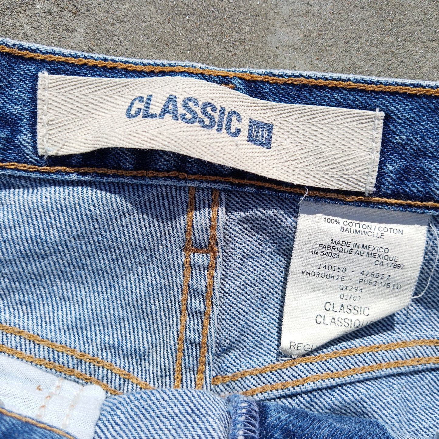 Patchwork Y2K Gap Classic Fit Jeans - Women's 8