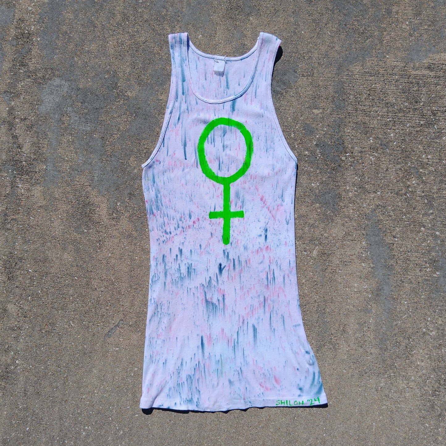 Upcycled Vintage VENUS Feminist Tank Dress - Women's One Size