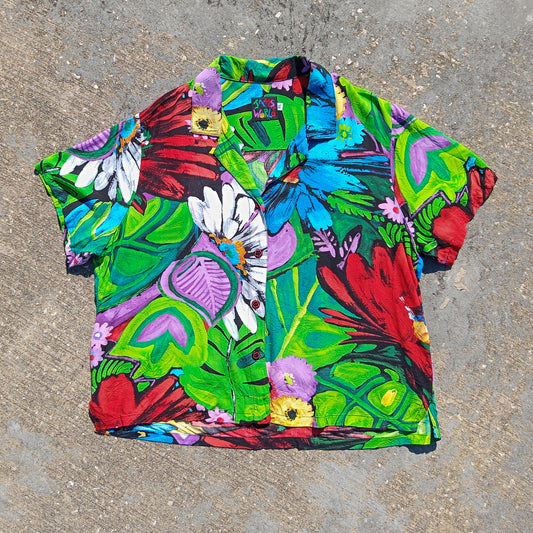 True Vintage Jam's World Hawaiian Blouse - Women's Extra Large